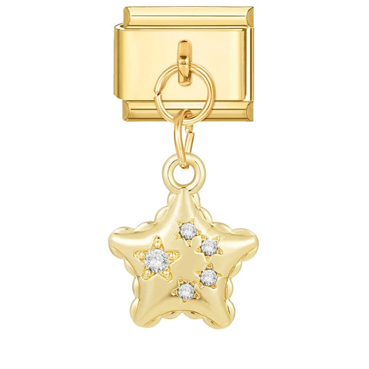 Starred Star Charm