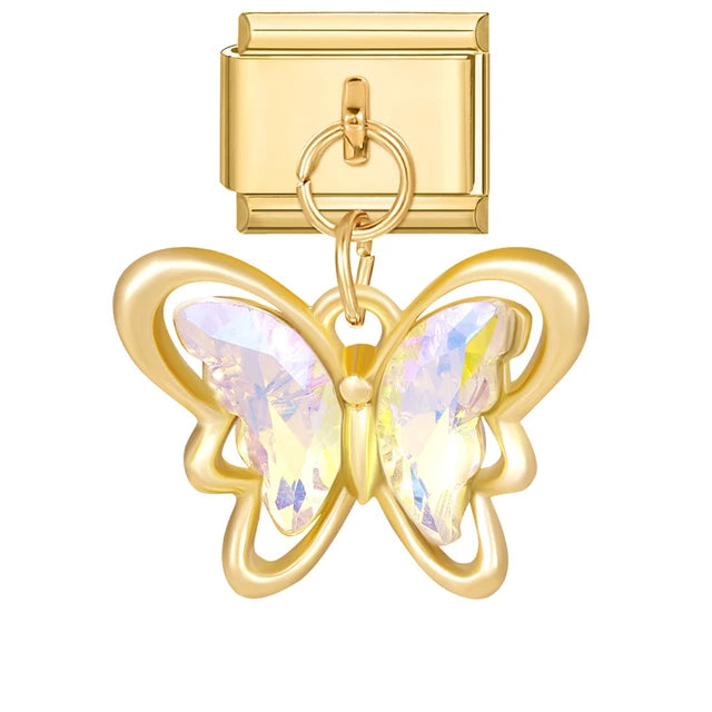 Iridescent Butterfly Charm