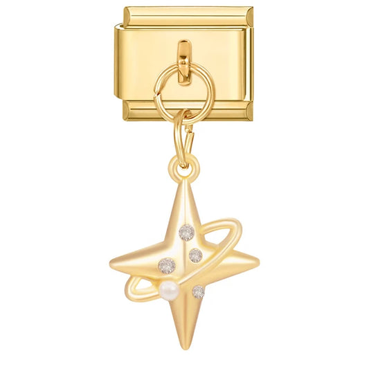 Circled Star Charm