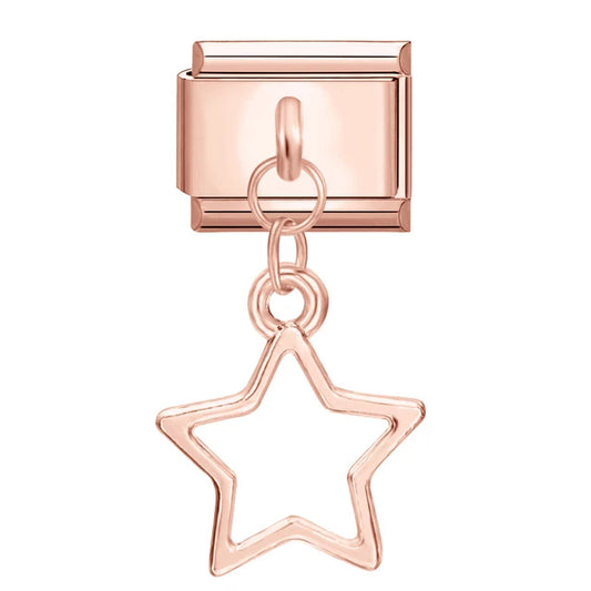 Rose Gold Star Charm