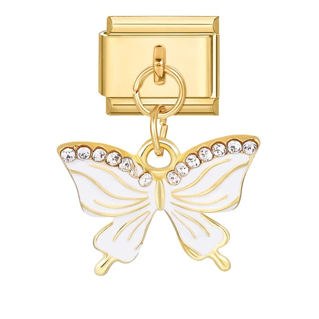 White Butterfly Charm