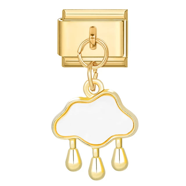 Golden Rainstorm Charm