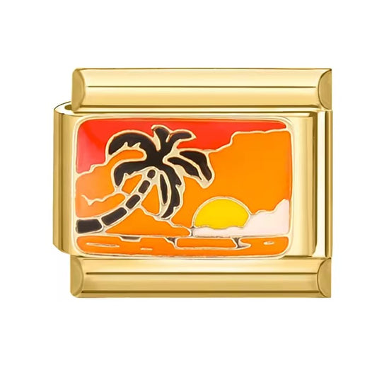 Palm Tree in Gold Charm