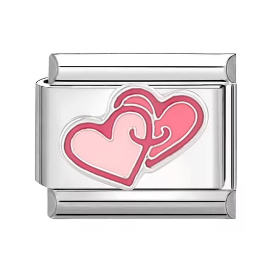 Hugging Hearts Charm