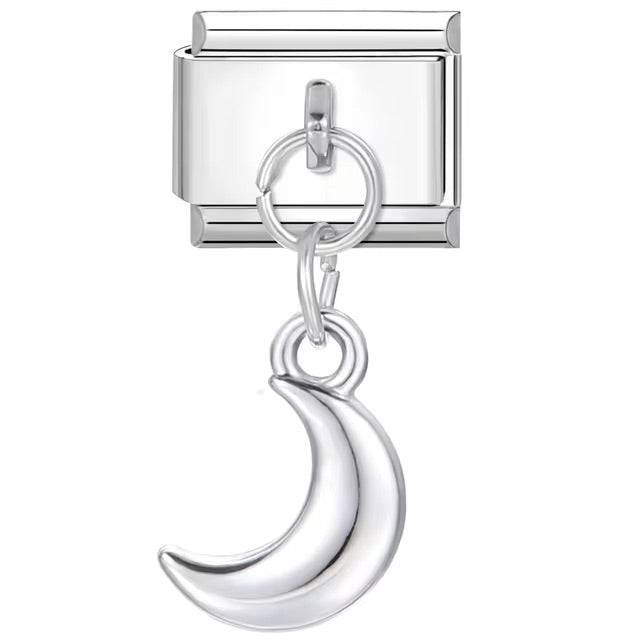 Silver Moon Charm