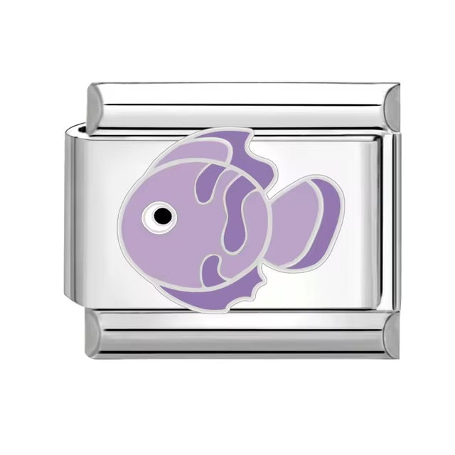 Purple Fish Charm