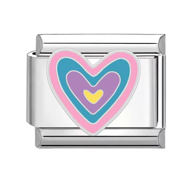 Colorful Heart Charm