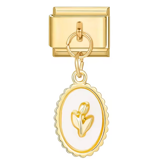 Golden Rose Charm