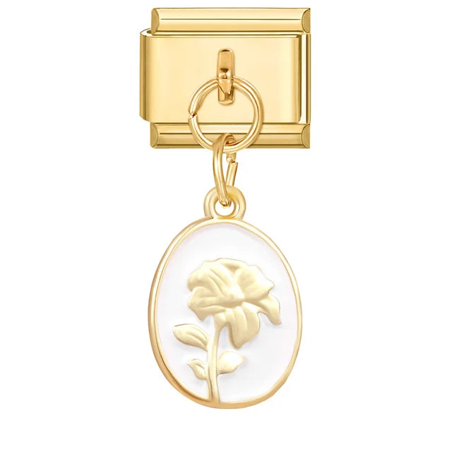 Vintage Flower Charm