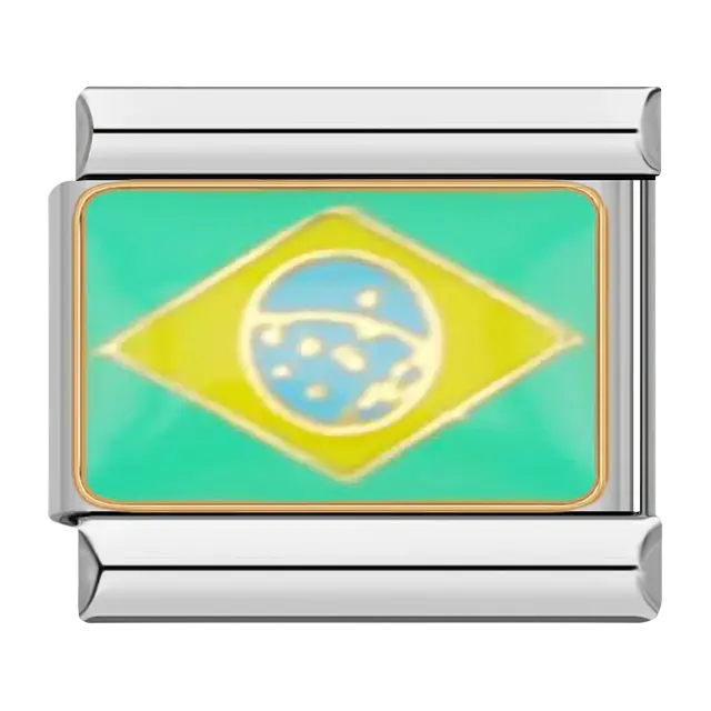 Brazil Flag Charm